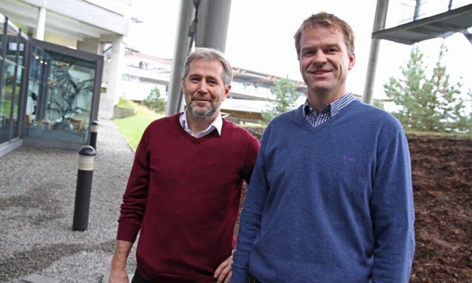 Arne Johannessen og Sigve Bolstad, leder og nestleder i Politiets Fellesforbund (PF).