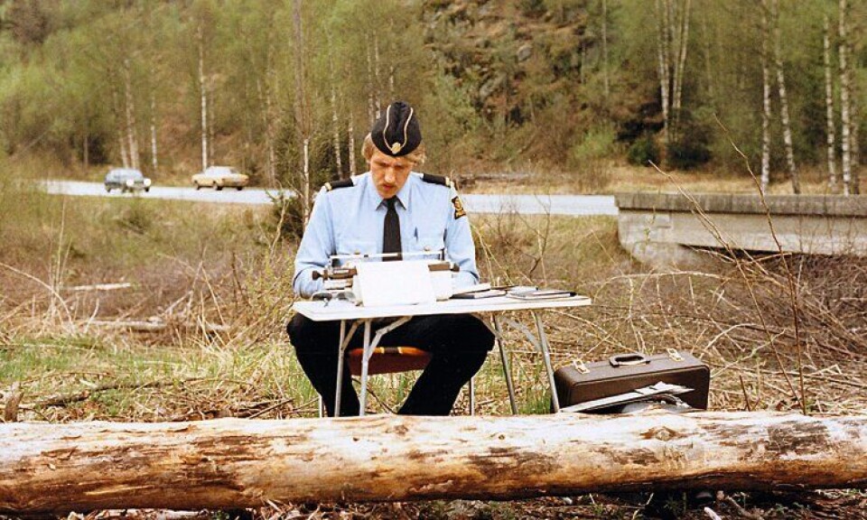 Oddgeir Fossbakken på UP-patrulje sommeren 1981. Oddgeir Fossbakken på UP-patrulje sommeren 1981.