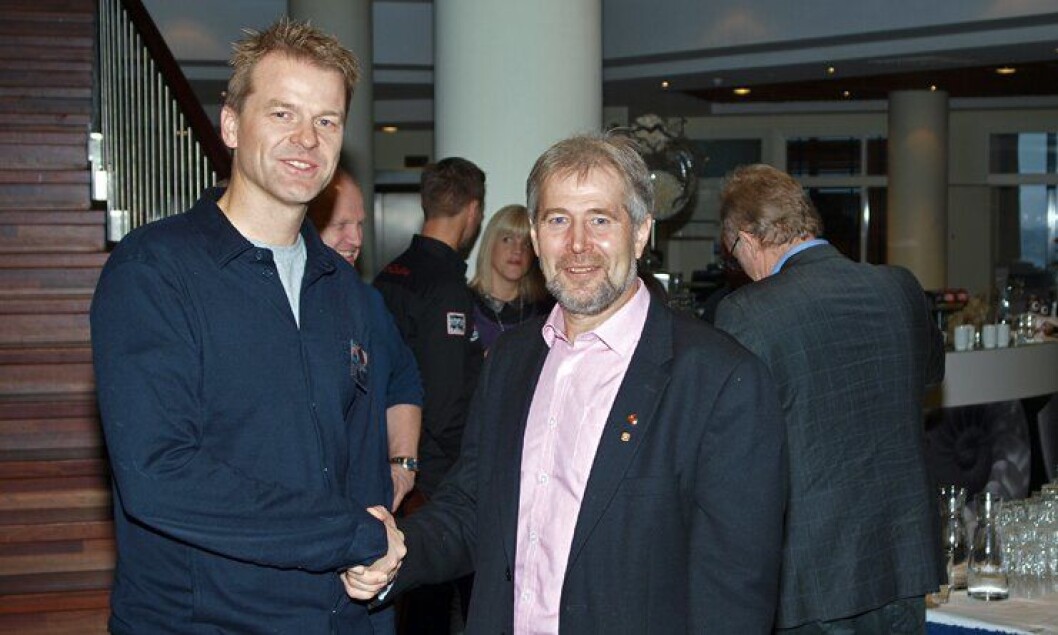 Sigve Bolstad og Arne Johannessen ble gjenvalgt som henholdsvis nestleder og leder i Politiets Fellesforbund under landsmøtet i Molde i 2012. Sigve Bolstad og Arne Johannessen ble gjenvalgt som henholdsvis nestleder og leder i Politiets Fellesforbund under landsmøtet i Molde i 2012.