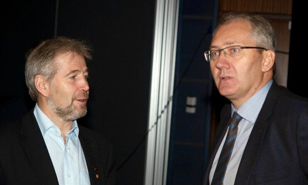 Arne Johannessen og Odd Reidar Humlegård under Politiets Fellesforbunds (PF) landsmøte 2012. Arne Johannessen og Odd Reidar Humlegård under Politiets Fellesforbunds (PF) landsmøte 2012.