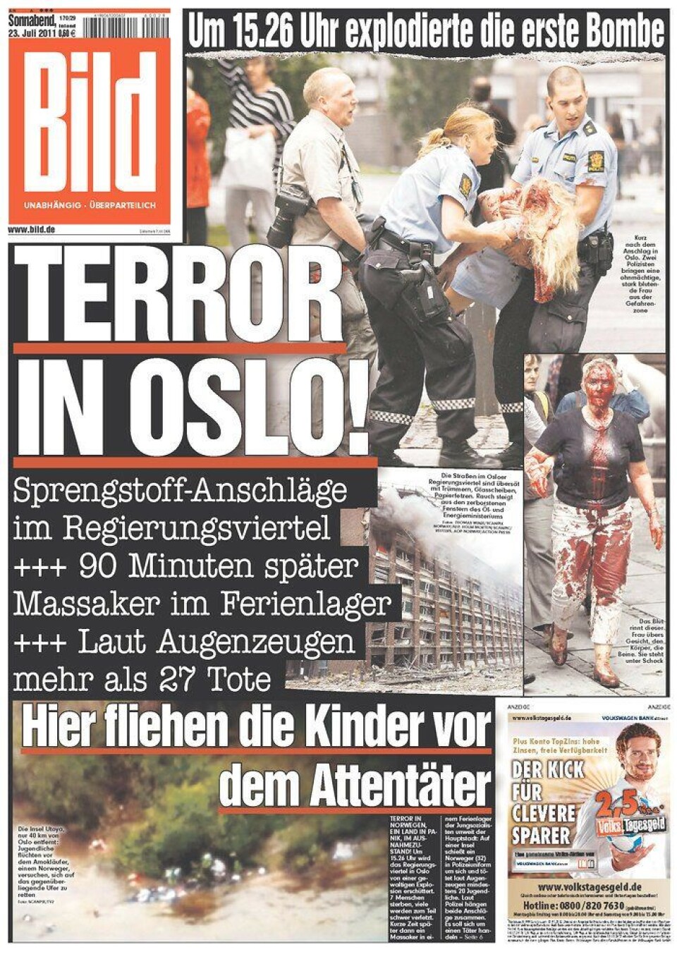 Faksimile bombeangrep Oslo