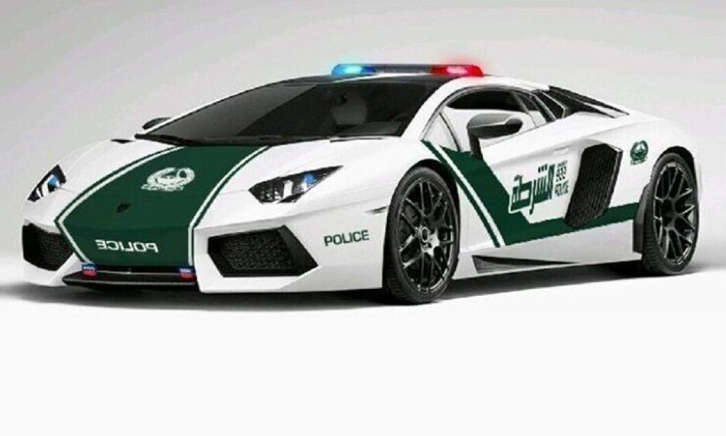Dubai-politiets Lamborghini Aventador. Dubai-politiets Lamborghini Aventador.