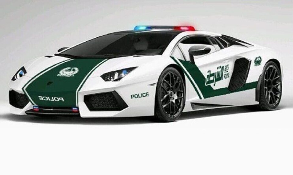 Dubai-politiets Lamborghini Aventador.