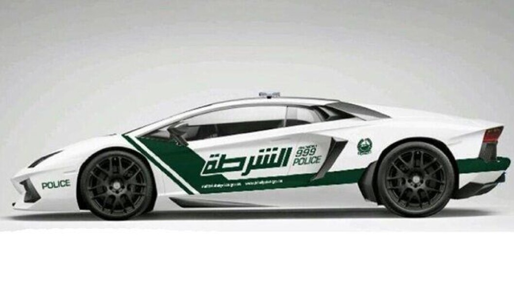 Dubai-politiets Lamborghini Aventador. Dubai-politiets Lamborghini Aventador.