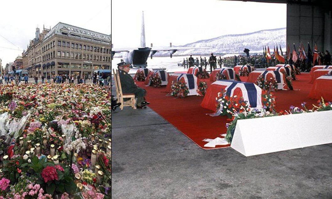 Likhetene mellom det som skjedde 22. juli 2011 og ulykken i Vassdalen i 1986 er store. I Vassdalen ble 16 soldater drept, noe som førte til et omfattende reformarbeid med Forsvarets lederfilosofi. Likhetene mellom det som skjedde 22. juli 2011 og ulykken i Vassdalen i 1986 er store. I Vassdalen ble 16 soldater drept, noe som førte til et omfattende reformarbeid med Forsvarets lederfilosofi.