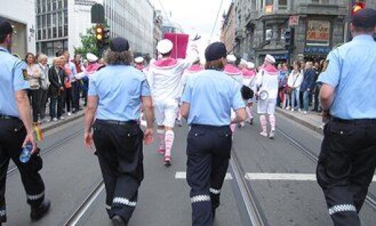 Politiet deltok i homoparaden i Oslo i 2012. Politiet deltok i homoparaden i Oslo i 2012.