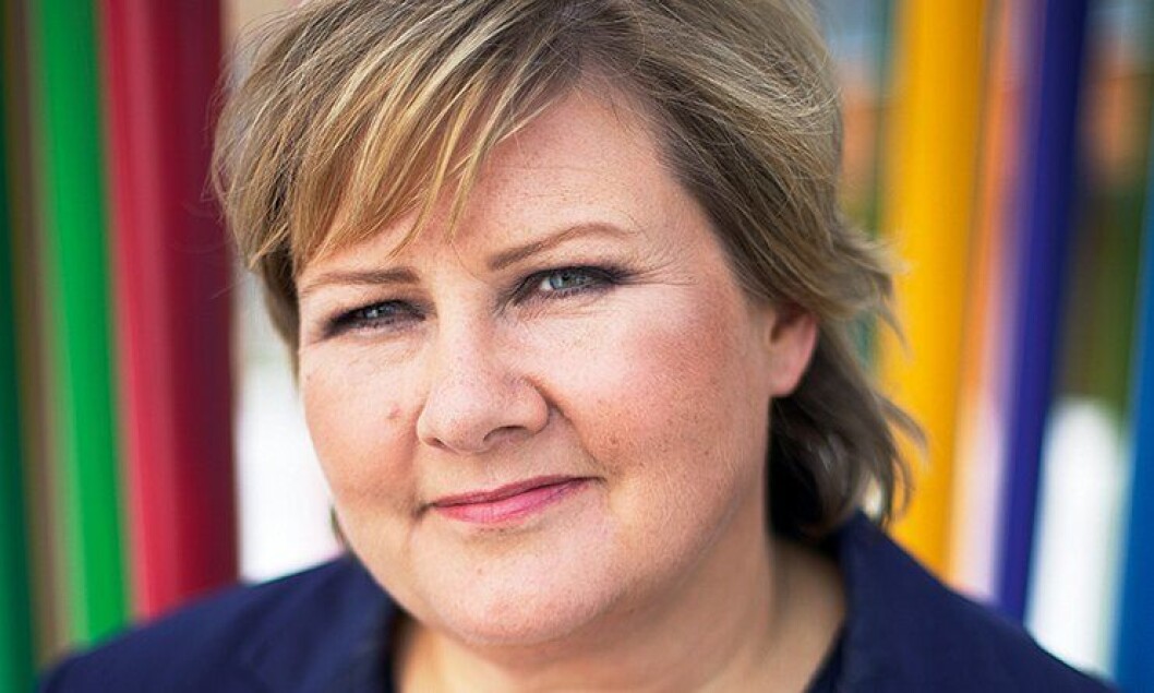 Erna Solberg, partileder Høyre. Erna Solberg, partileder Høyre.