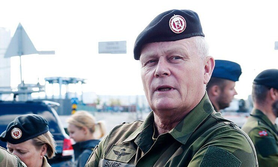 Forsvarssjef Harald Sunde. Forsvarssjef Harald Sunde.