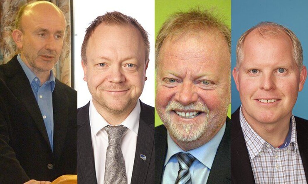 Ordførerne Harald Offerdal i Balestrand(Ap), Bengt Solheim Olsen i Flora (H), Anders Ryssdal i Gloppen (Sp) og Morten Andreas Hagen i Vågsøy (H), er fire av de 26 ordførerne i Sogn og Fjordane som har underskrevet et opprop mot sentraliseringsforslagene i politianalysen. Ordførerne Harald Offerdal i Balestrand(Ap), Bengt Solheim Olsen i Flora (H), Anders Ryssdal i Gloppen (Sp) og Morten Andreas Hagen i Vågsøy (H), er fire av de 26 ordførerne i Sogn og Fjordane som har underskrevet et opprop mot sentraliseringsforslagene i politianalysen.