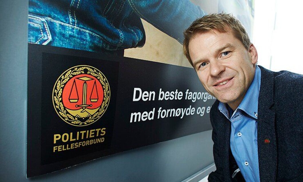 Leder for Politiets Fellesforbund, Sigve Bolstad. Leder for Politiets Fellesforbund, Sigve Bolstad.