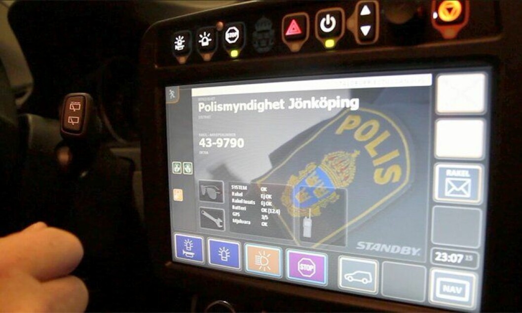 Svensk politis «Polman»-system er inkludert i alle nye patruljebiler.