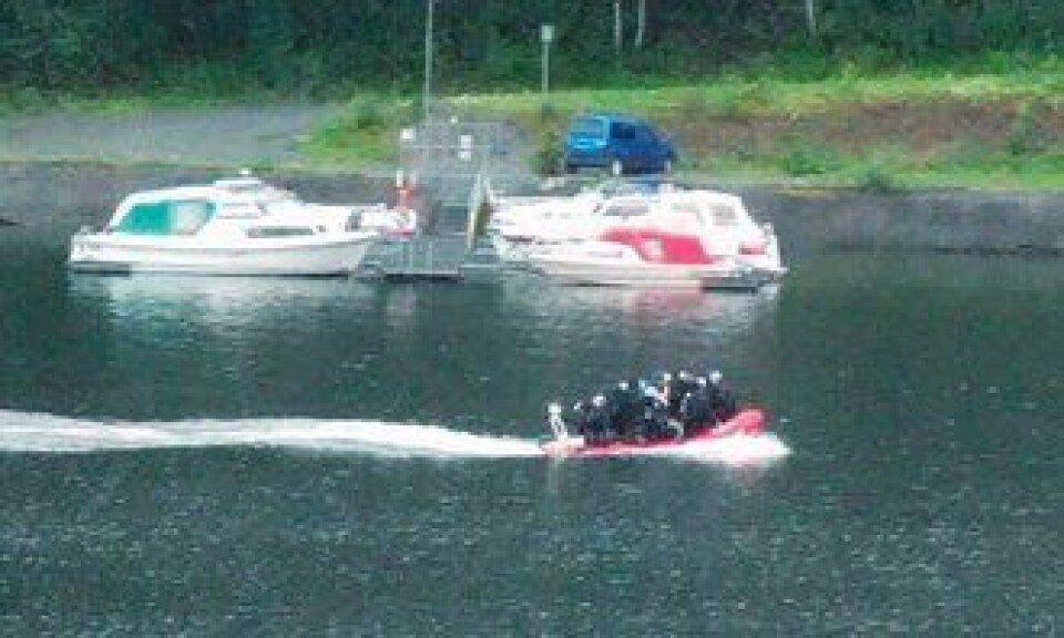 Beredskapstroppen er på vei mot Utøya 22. juli 2011.