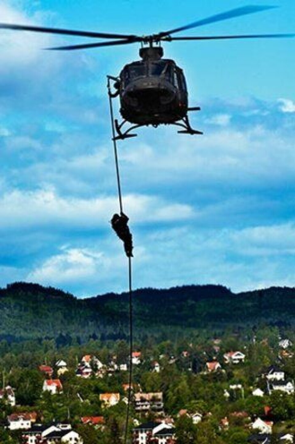 Beredskapstroppen trener.