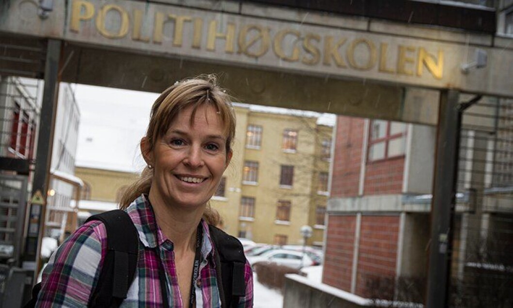 Frøydis Adamson (48) er Norges eldste politistudent. Frøydis Adamson (48) er Norges eldste politistudent.