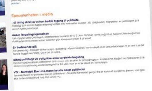 Spesialenheten for politisakers automatiske nyhetsfeed, inkluderer navnet til den korrupsjonssiktede polititjenestemannen. Spesialenheten for politisakers automatiske nyhetsfeed, inkluderer navnet til den korrupsjonssiktede polititjenestemannen.