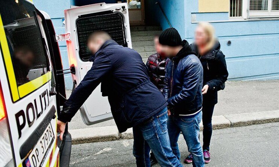 Her tar Oslo-politiets lommetyvgruppe lommetyv nummer 163 og 164.