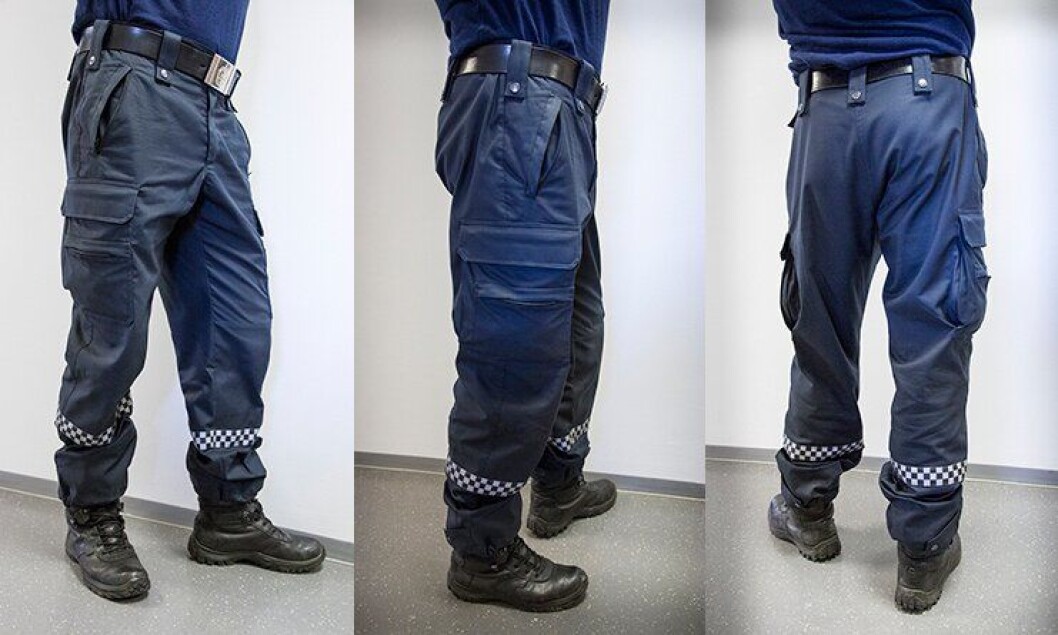 Politiets nye T2-bukse er lansert. Politiets nye T2-bukse er lansert.