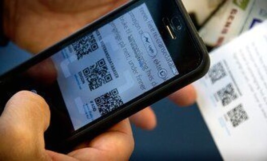QR-kode-avlesing på mobilen er et effektivt hjelpemiddel for politiet. QR-kode-avlesing på mobilen er et effektivt hjelpemiddel for politiet.