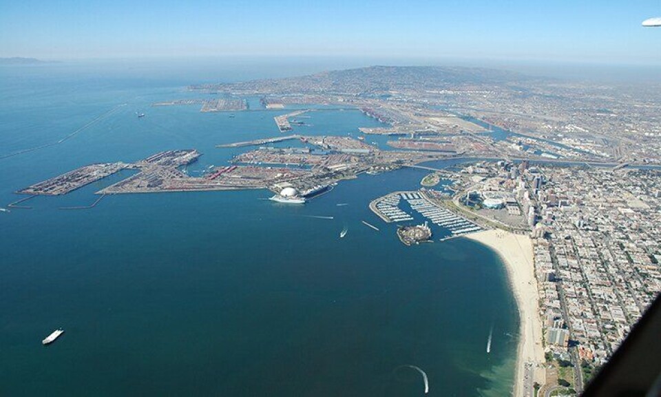 Havnebassenget utenfor Long Beach, Los Angeles.