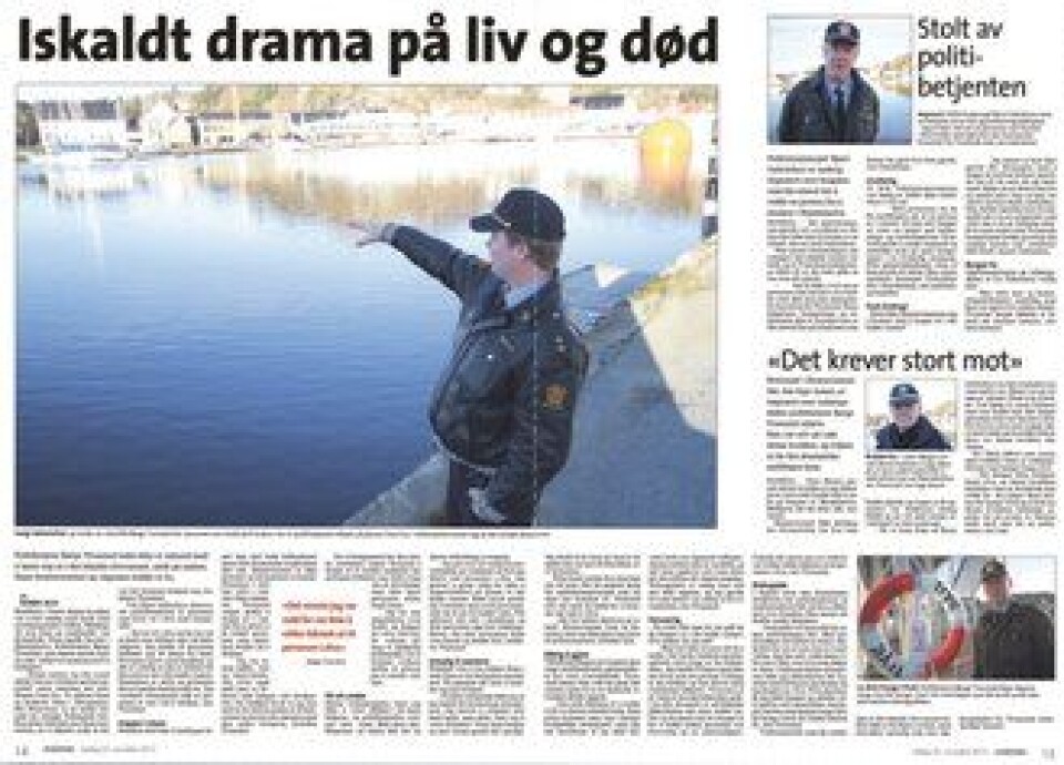 Faksimile fra Lindesnes avis. Faksimile fra Lindesnes avis.