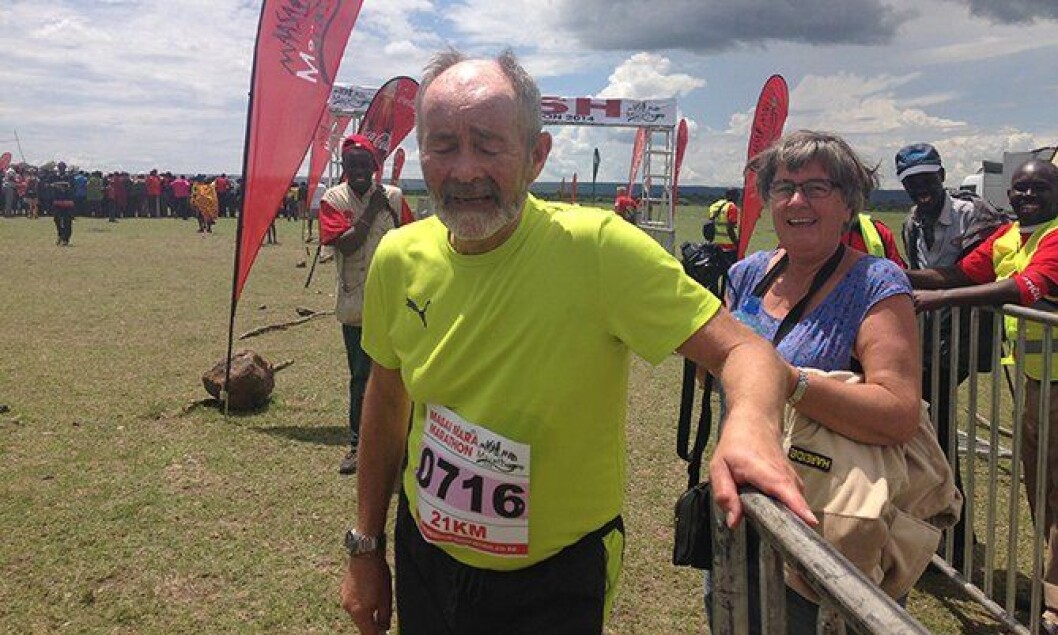 Den tidligere politimesteren og nå seniorrådgiver i Politidirektoratet (POD) Bjørn Hareide (66), ble den eldste som gjennomførte Masai Mara Maraton i Kenya. Den tidligere politimesteren og nå seniorrådgiver i Politidirektoratet (POD) Bjørn Hareide (66), ble den eldste som gjennomførte Masai Mara Maraton i Kenya.