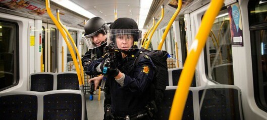 Her trener politiet på skarpe oppdrag på T-banen