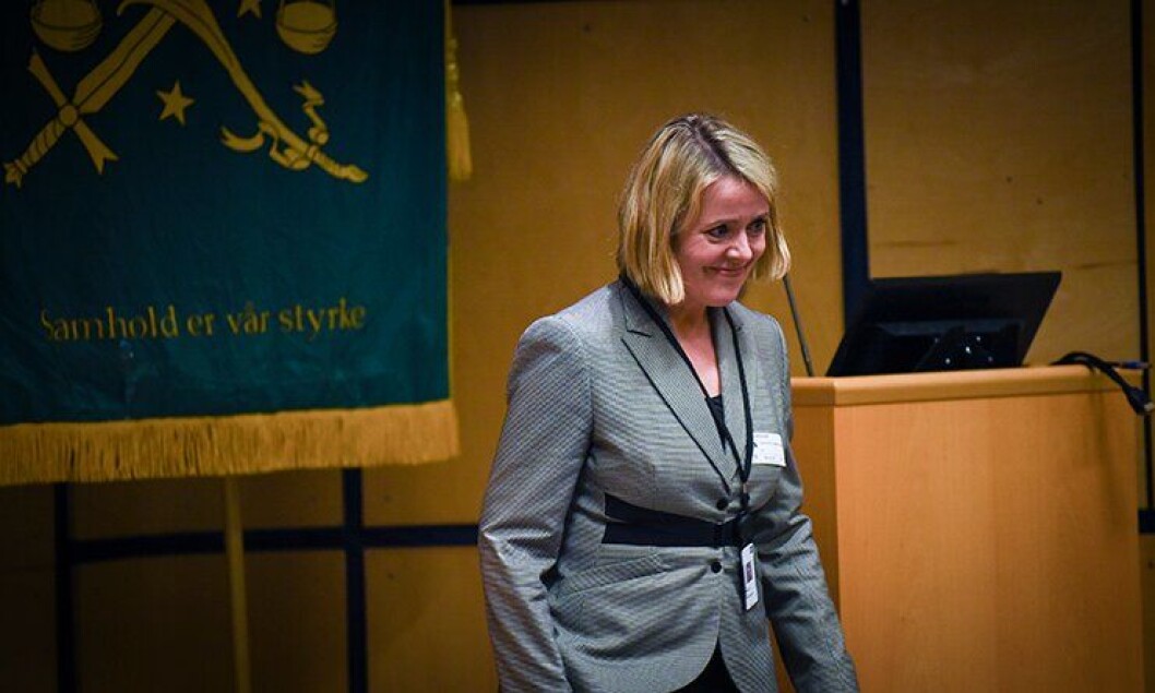 PST-sjef Benedicte Bjørnland snakket til Oslo Politiforening i går. PST-sjef Benedicte Bjørnland snakket til Oslo Politiforening i går.