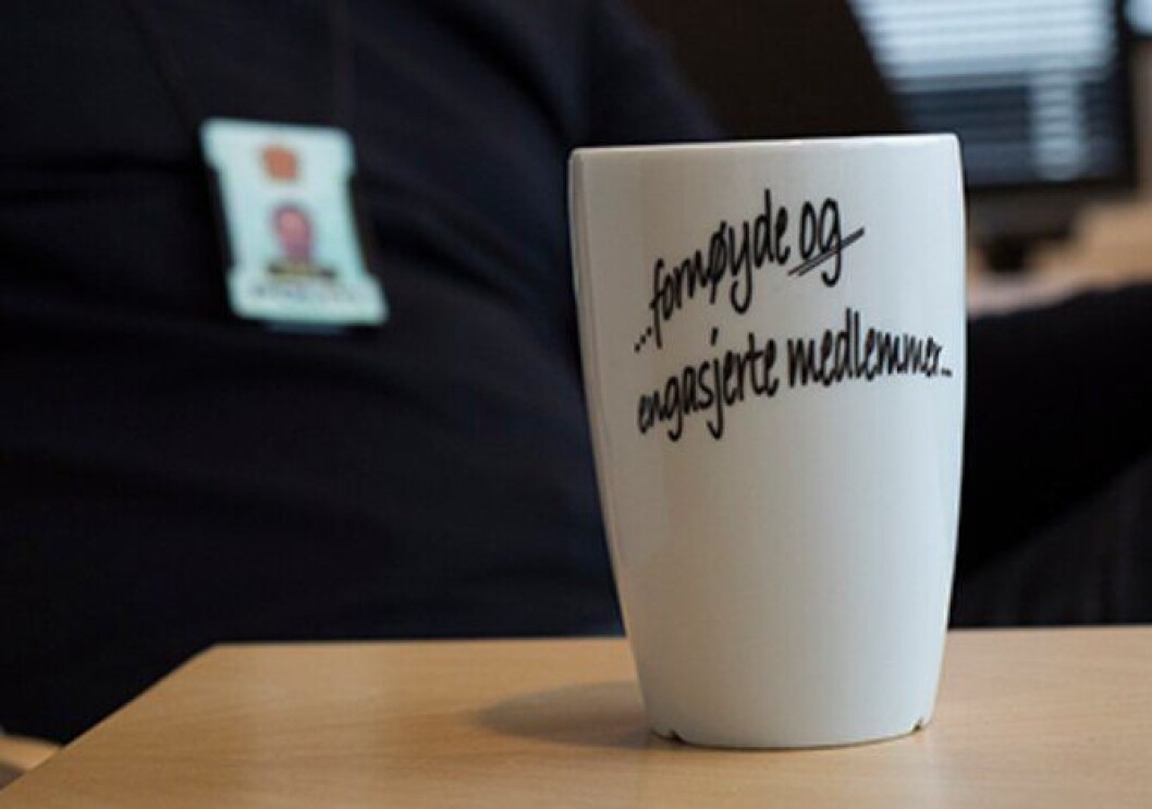 Kaffekoppen til Bjørnestad uttrykker det han mener må være målet til PF. Kaffekoppen til Bjørnestad uttrykker det han mener må være målet til PF.