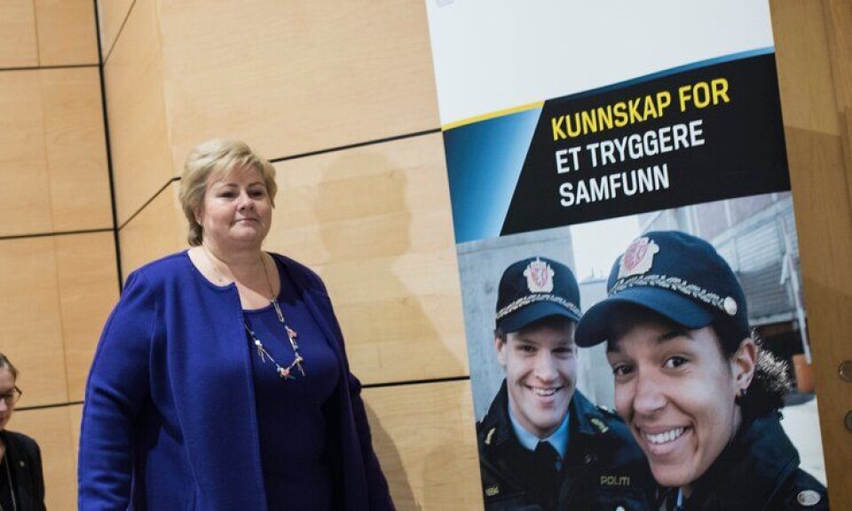 Erna Solberg mener trusselvurderingen til PST er negativt for Norges forhold til andre land.