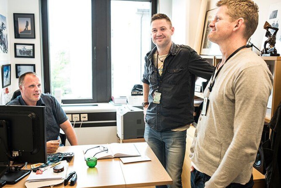 Travle dager: Leder for voldsavsnittet Oscar Lilleås og etterforskerne Hans Martin Gridseth og Lars Eirik Steinsland har lyktes med å oppklare flere store saker på kort tid sammen med resten av distriktet. Travle dager: Leder for voldsavsnittet Oscar Lilleås og etterforskerne Hans Martin Gridseth og Lars Eirik Steinsland har lyktes med å oppklare flere store saker på kort tid sammen med resten av distriktet.