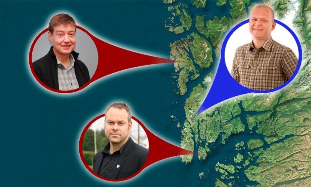 Disse tre politimennene har vært, vil bli eller ønsker å fortsette som ordfører i kommuner i Haugaland og Sunnhordland politidistrikt. Fra venstre: Odd Harald Hovland (Ap), Bømlo, Kyrre Lindanger (Ap), Bokn (nede) og Jarle Utne-Reitan (H), Haugesund. Disse tre politimennene har vært, vil bli eller ønsker å fortsette som ordfører i kommuner i Haugaland og Sunnhordland politidistrikt. Fra venstre: Odd Harald Hovland (Ap), Bømlo, Kyrre Lindanger (Ap), Bokn (nede) og Jarle Utne-Reitan (H), Haugesund.