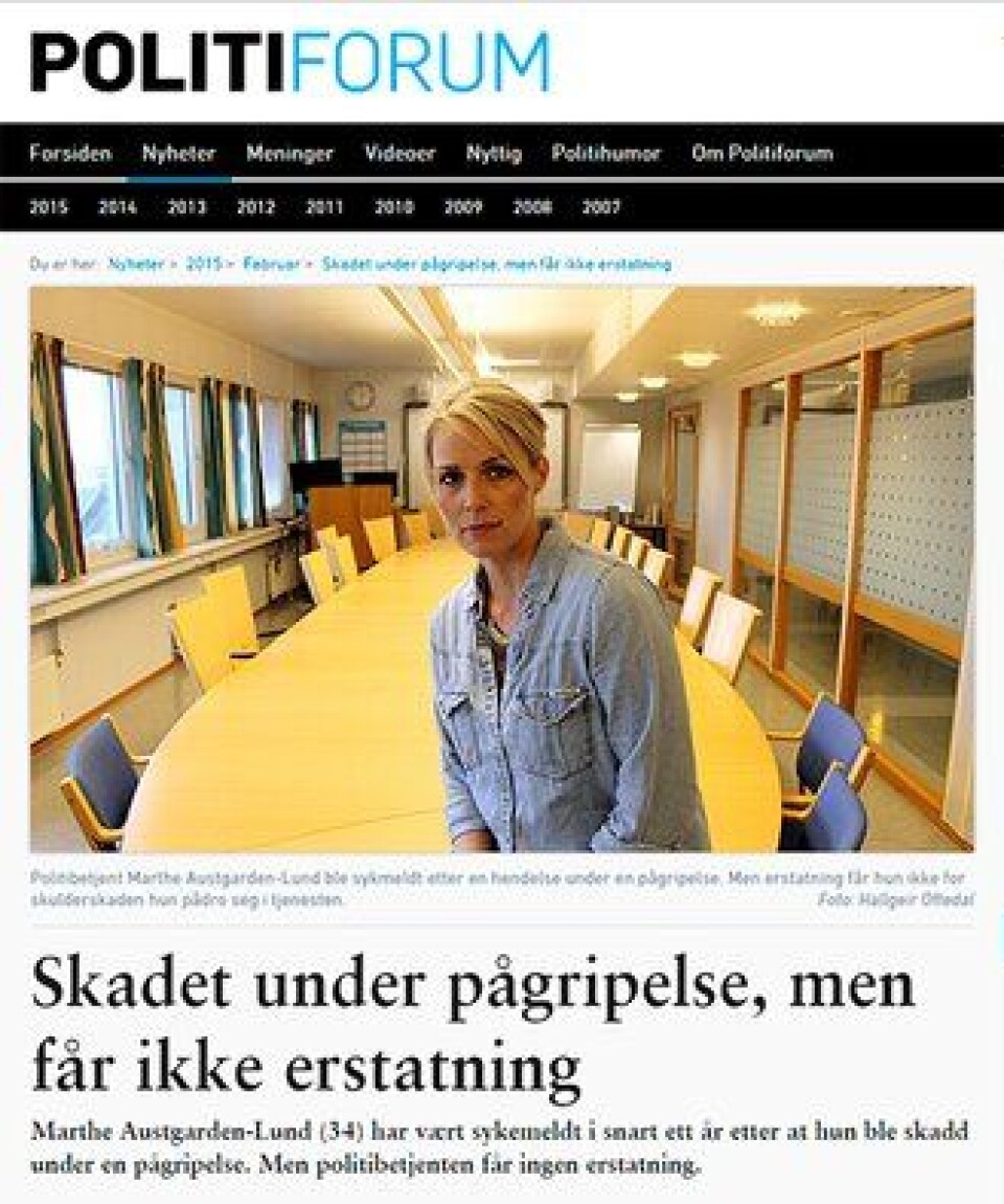 Han ofret helsen i tjenesten
