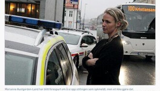 Det er ikke første gang noen har blitt bedt om å søke permisjon fra sykemeldt stilling i Agder politidistrikt. (Klikk på bildet for å lese mer) Faksimile: Politiforum Det er ikke første gang noen har blitt bedt om å søke permisjon fra sykemeldt stilling i Agder politidistrikt. (Klikk på bildet for å lese mer) Faksimile: Politiforum