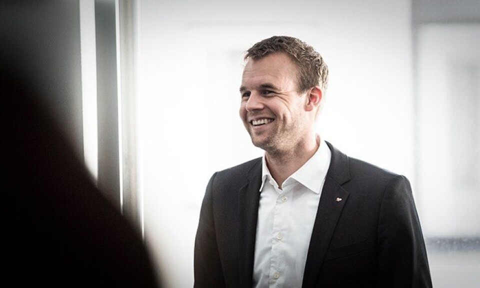 FORNØYD: Kjell Ingolf Ropstad la i dag fram KrFs alternative budsjett. Nå blir det forhandlinger.
