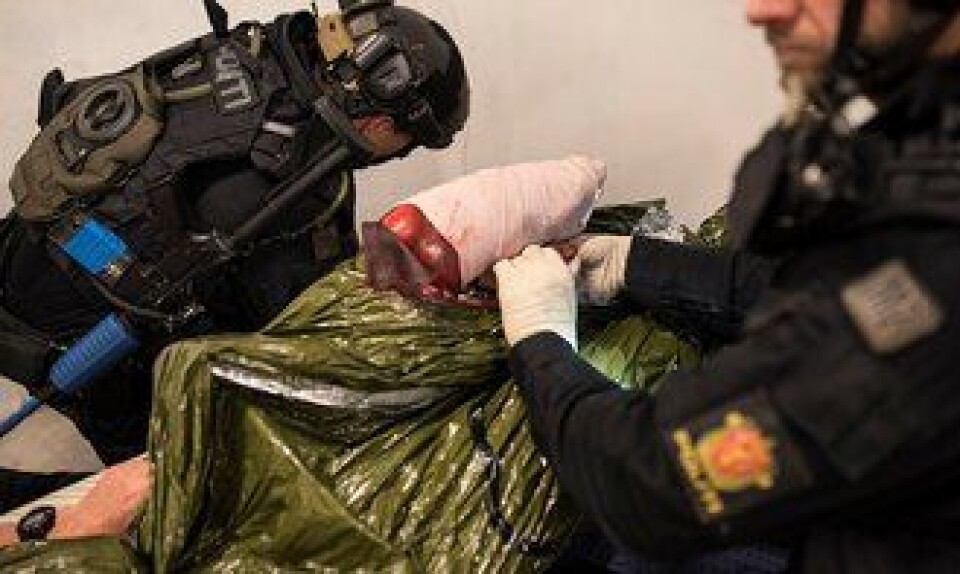 Skadene ser ekte ut og de engelske markørene kan bruke erfaringen til å gjøre øvelsen mer troverdig.
