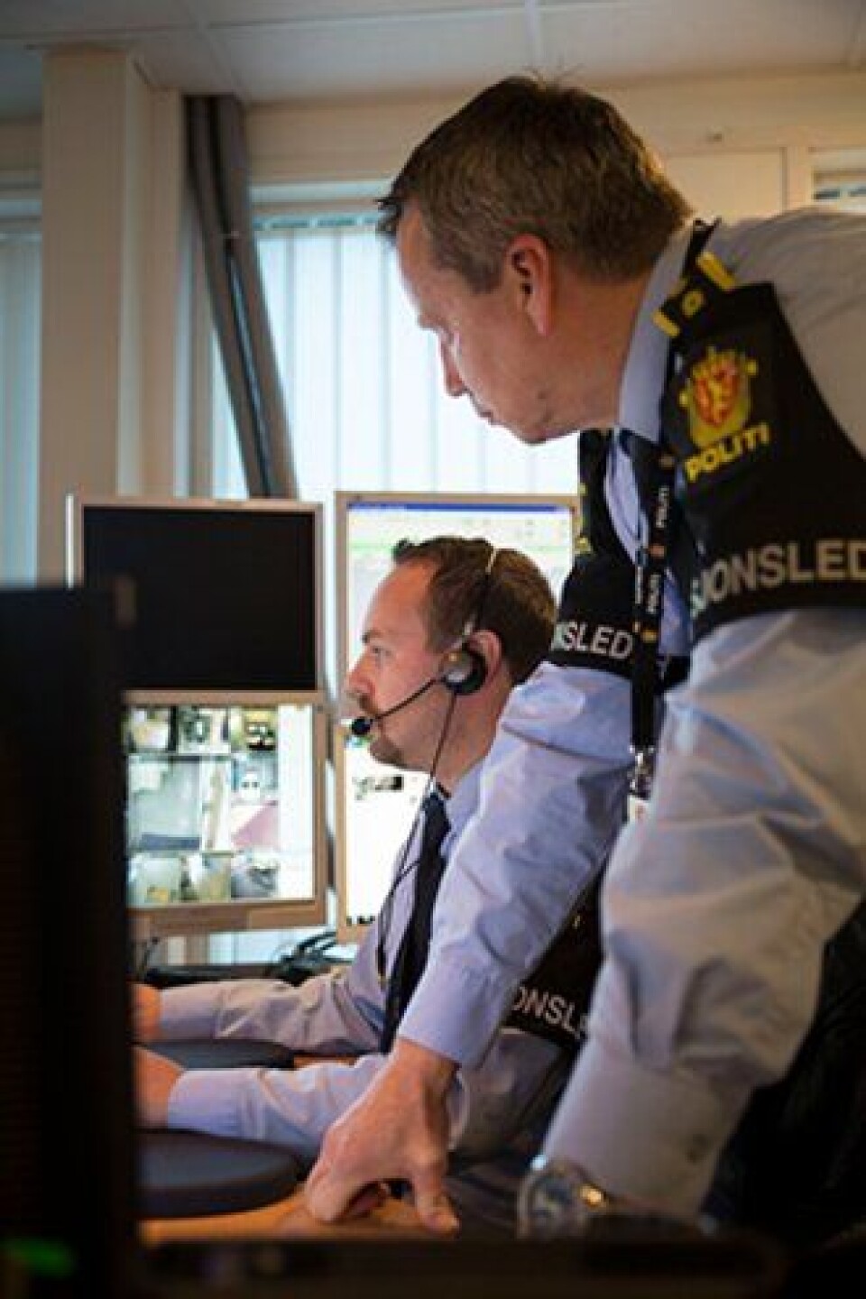 Operasjonslederne Gunnar Bjanes og Arve Ruud på Romerike. Operasjonslederne Gunnar Bjanes og Arve Ruud på Romerike.