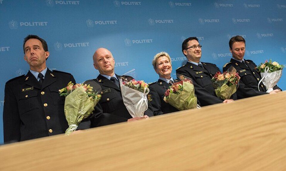 Kaare Songstad, Hans Vik, Kirsten Lindeberg, Ole B. Sæverud og Steven Hasseldal – alle er klare som politimestre fra 2016.