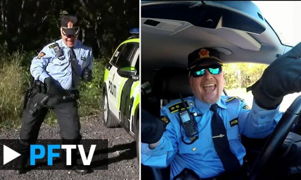 Norwegian police officer Stig is dancing to Rihanna