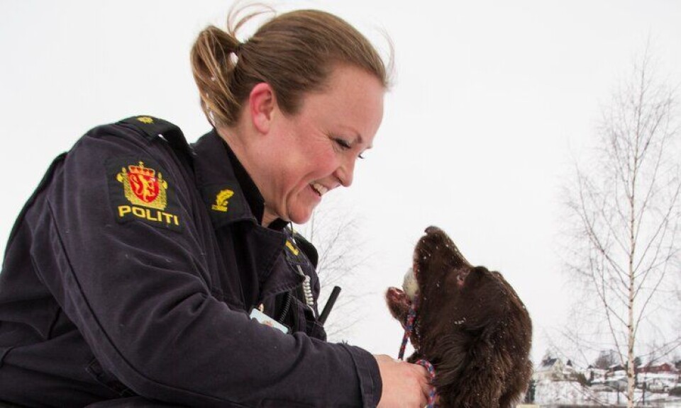 Politiførstebetjent Anette Carnarius Elseth har blitt politisk rådgiver for justis- og beredskapsminister Anders Anundsen (Frp). Her sammen med politihunden Sonny i 2013. Politiførstebetjent Anette Carnarius Elseth har blitt politisk rådgiver for justis- og beredskapsminister Anders Anundsen (Frp). Her sammen med politihunden Sonny i 2013.