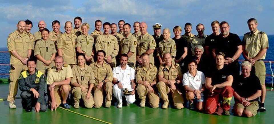 Et bra lag: Mannskapet på Siem Pilot beskriver teamet som eksepsjonelt. Samarbeidet mellom politiet og Forsvaret var i særklasse, sier de.