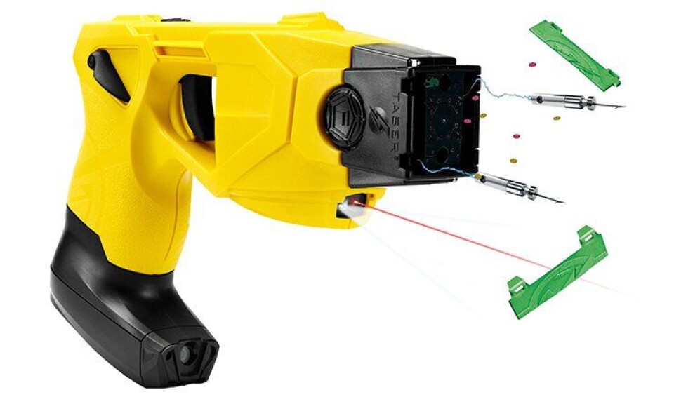 Elpistol av merket Taser X26P.
