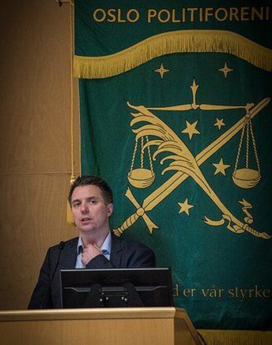 Marius Bækkevar, tidligere lokallagsleder i PF Asker og Bærum, står nå under Oslo politiforenings fane. Marius Bækkevar, tidligere lokallagsleder i PF Asker og Bærum, står nå under Oslo politiforenings fane.
