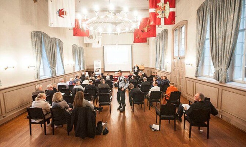 Innsatsleder Tomm Berger under Linderudseminaret 2015.