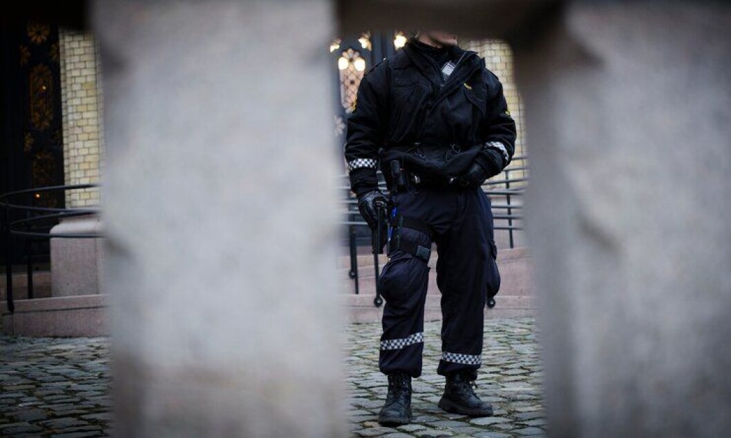 Politimann uten for Stortinget mens politiet var midlertidig bevæpnet i fjor vinter. I forkant av bevæpninga kunne risikovurderinger vært gjort fra sentralt hold, mener Arbeidstilsynet. Politimann uten for Stortinget mens politiet var midlertidig bevæpnet i fjor vinter. I forkant av bevæpninga kunne risikovurderinger vært gjort fra sentralt hold, mener Arbeidstilsynet.
