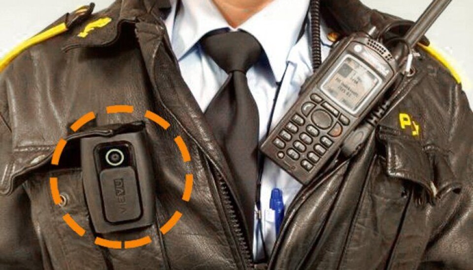 Dette er kroppskameraet Oslo-politiet testet ut i 2015.