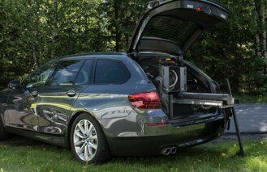 En prototyp av en ny BMW ble vist fram i mai, med rigg til politiutstyr. En prototyp av en ny BMW ble vist fram i mai, med rigg til politiutstyr.
