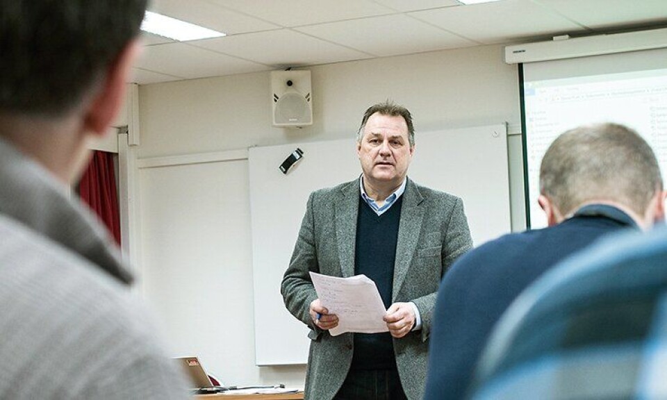 Kåre Svang under en trening for Kripos-etterforskere tidligere i år.