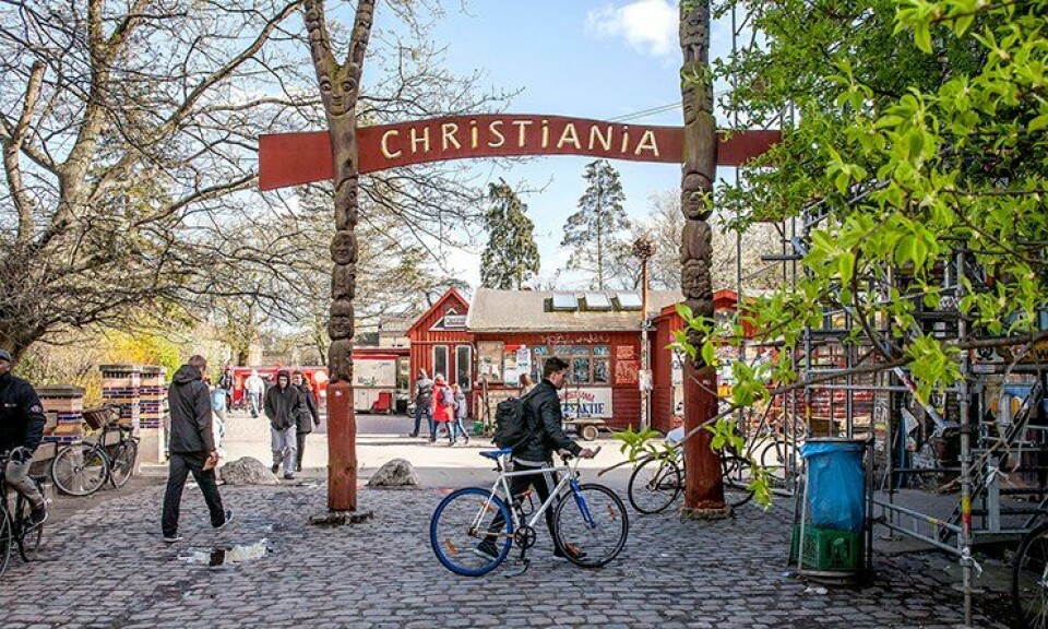 I bydelen Christiania i København ble to politimenn skutt onsdag forrige uke.