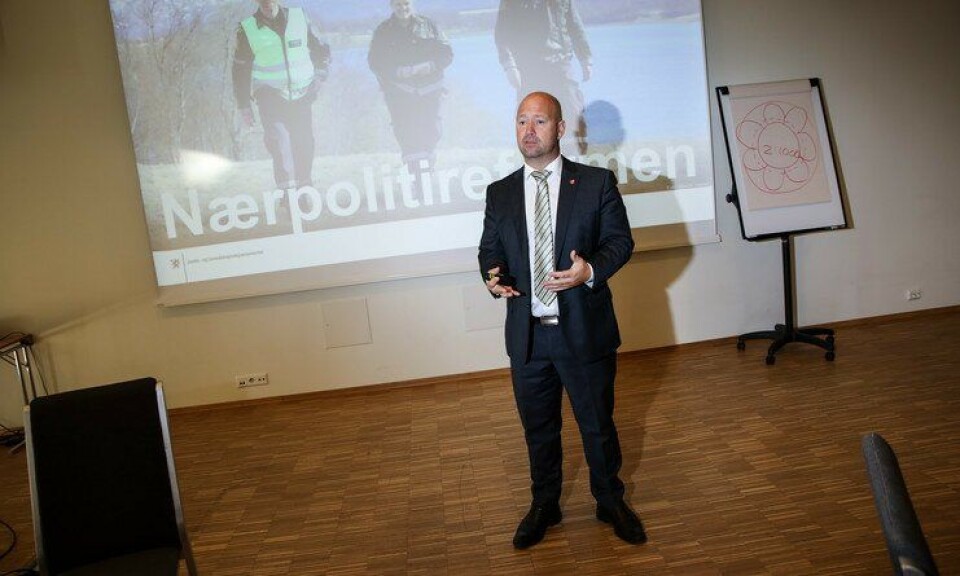 Justis- og beredskapsminister Anders Anundsen snakket til PFs lokallagsledersamling tidligere i dag.