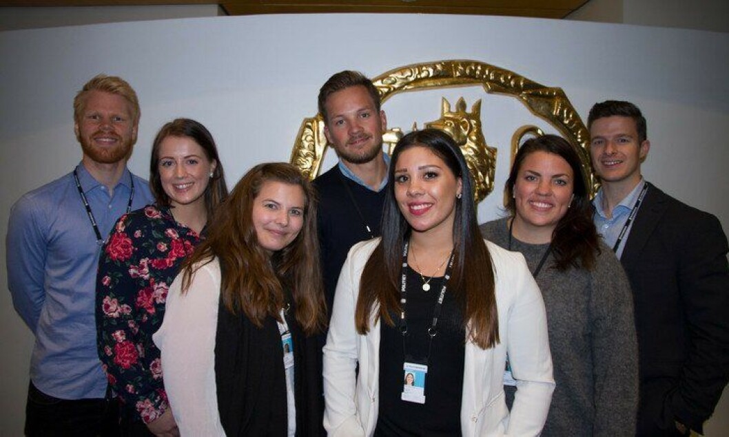 PF-studentenes nye styre. Bak fra venstre: Pål Rake, Kristine Sandvik, Hanne Hagen Rotnes, Petter, Elisa Hugvik, Mari Malene Bjønness, Chrstopher Delta Amundsen. Vilde Fjeldavlie Gudmundsen var ikke tilstede under årsmøtet. PF-studentenes nye styre. Bak fra venstre: Pål Rake, Kristine Sandvik, Hanne Hagen Rotnes, Petter, Elisa Hugvik, Mari Malene Bjønness, Chrstopher Delta Amundsen. Vilde Fjeldavlie Gudmundsen var ikke tilstede under årsmøtet.